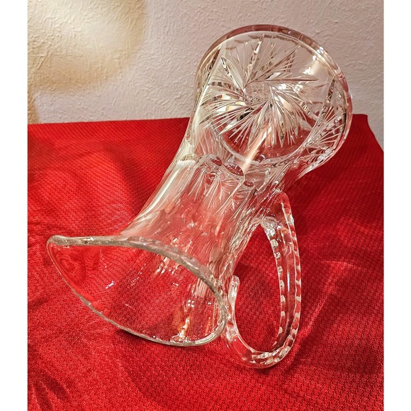 Bohemian Hand Cut Crystal 54oz Pitcher and 5 Double Old Fashioned Rocks Glasses - Picture 9 of 9